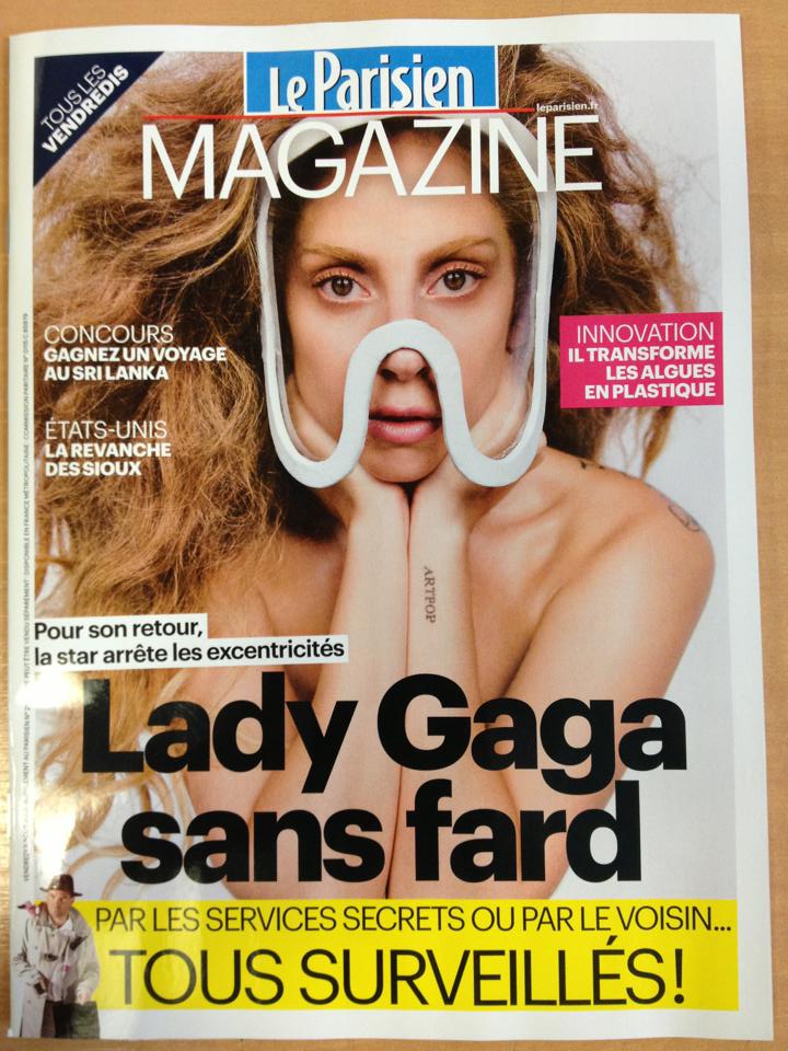 Lady Gaga en couverture du mag Le Parisien