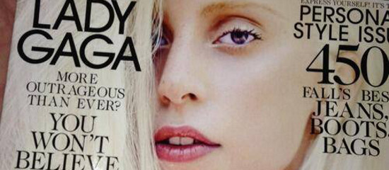 Lady Gaga en couverture de Elle US