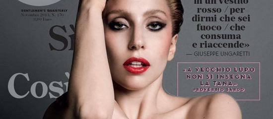 Lady Gaga en couverture du GQ italien