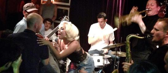 Lady Gaga au club La Fontaine à Copenhague