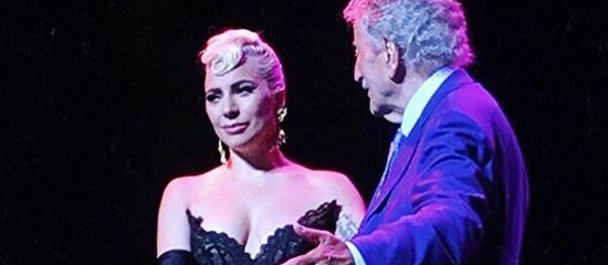 Lady Gaga sur scène avec Tony Bennett
